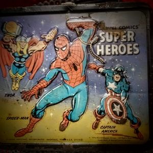 1974 super heros lunch box